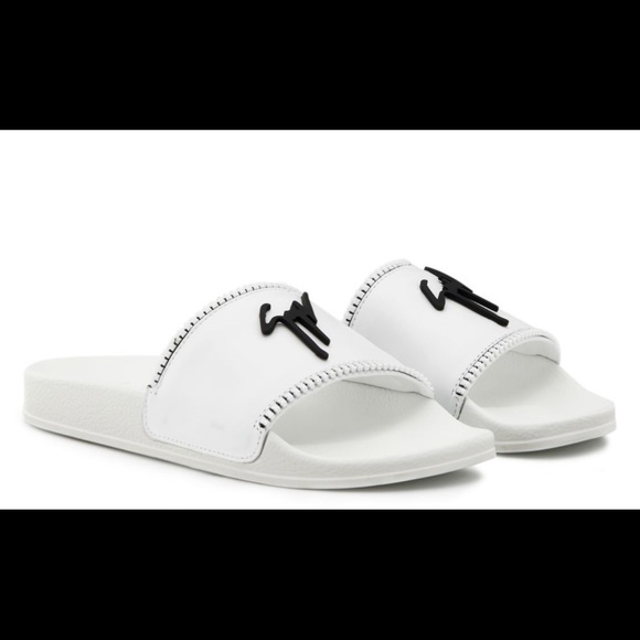 giuseppe zanottiNEW white logo pool slides